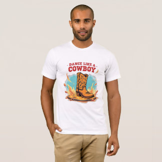 Dance som en Cowboy - Western Boot Rodeo T-Shirt