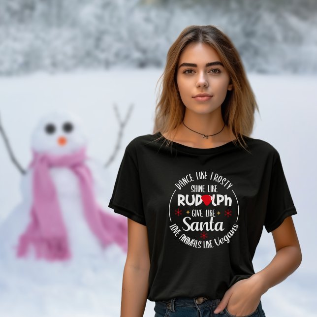 Dance som frostig, kärlek djur som vegans T-Shir T Shirt (Skapare uppladdad)