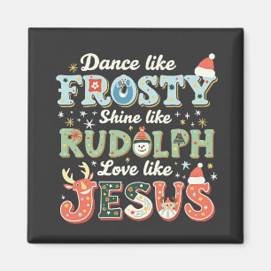 Dance som Frosty Shine som Rudolph Kärlek gillar Magnet