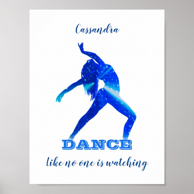 Dance som ingen tittar på Abstrakten Poster (Framsidan)