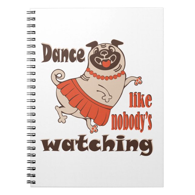 Dance som ingen tittar på Hund Anteckningsbok (Framsidan)