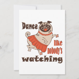 Dance som ingen tittar på Hund Inbjudningar