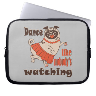 Dance som ingen tittar på Hund Laptop Fodral
