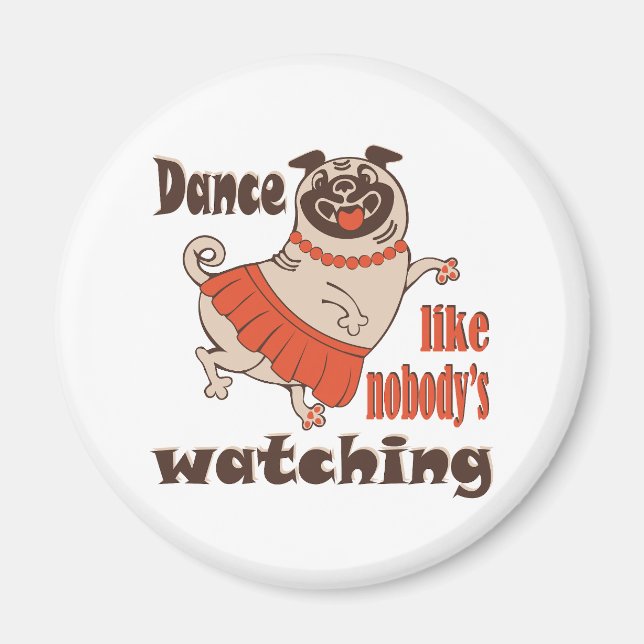 Dance som ingen tittar på Hund Magnet (Framsidan)