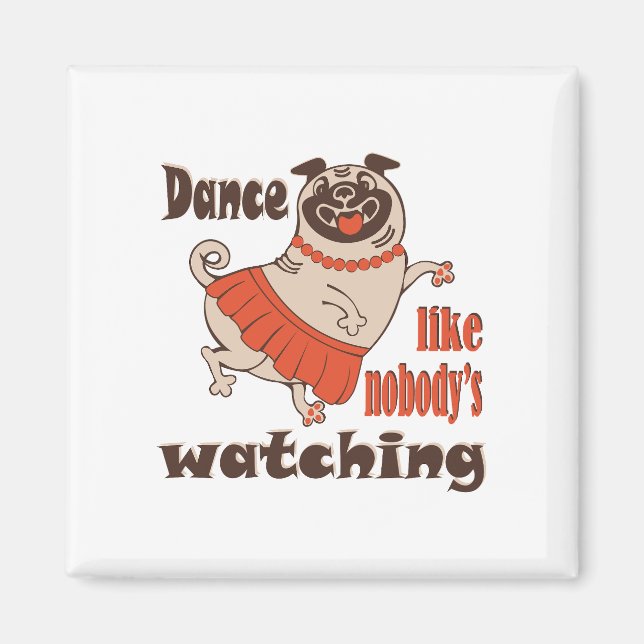 Dance som ingen tittar på Hund Magnet (Framsidan)