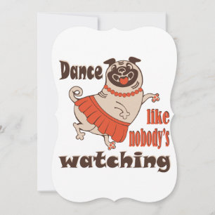 Dance som ingen tittar på Hund Tack Kort