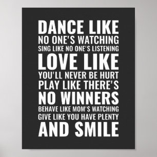 Dance som ingen tittar på Inspirationsoffert Poster