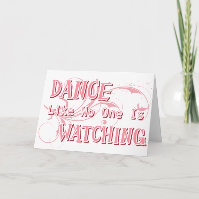 Dance som ingen tittar på kort (Framsida)