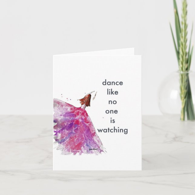 Dance som ingen tittar på kortet kort (Framsida)
