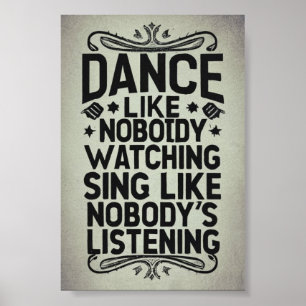 Dance som ingen tittar på poster