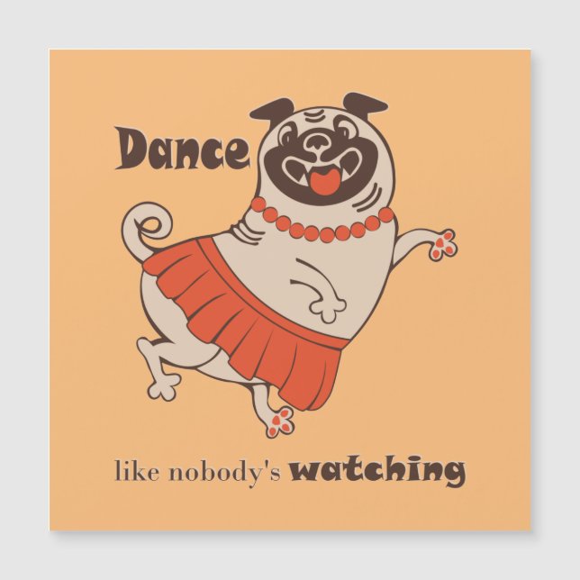 Dance som ingen tittar på Pug Girl (Framsida)