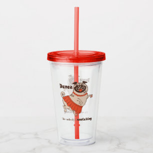 Dance som ingen tittar på Pug Girl Take Away Mugg