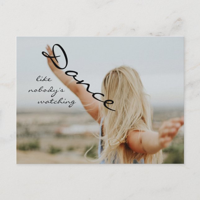 Dance som ingen tittar på vykort (Framsida)