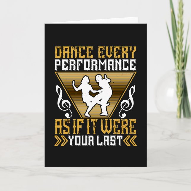 Dance som om det vore din sista kort (Framsida)