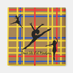 Dance som Piet Mondrian Modern Art Magnet