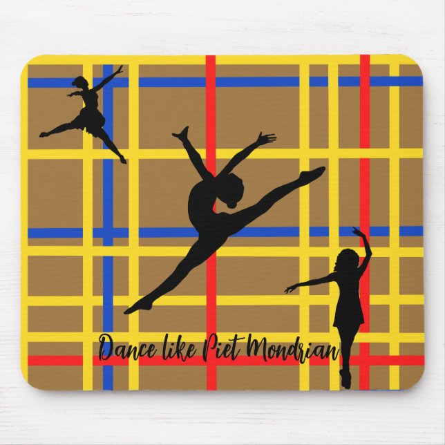 Dance som Piet Mondrian Modern Art Musmatta (Framsidan)
