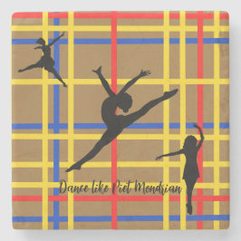 Dance som Piet Mondrian Modern Art Stenunderlägg