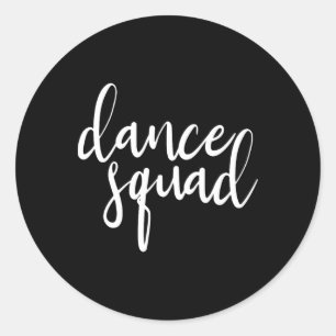 Dance Squad Dance Team Dancing Tonåring Dancer Gif Runt Klistermärke