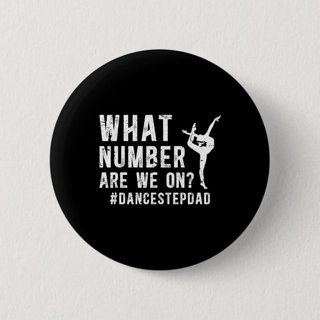 Dance Step-pappa Funny Dancing Stepdad of a Dancer Knapp (Framsida)
