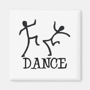 Dance Stick figurer Magnet