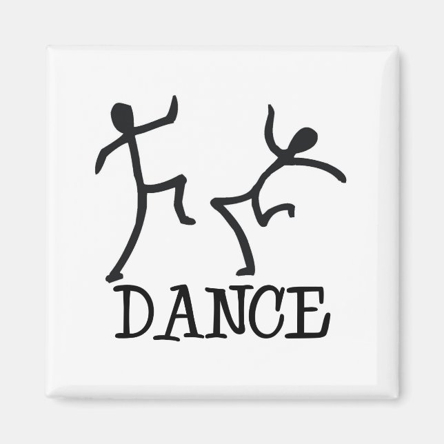 Dance Stick figurer Magnet (Framsidan)