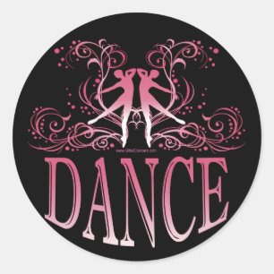 Dance Sticker (ro) Runt Klistermärke