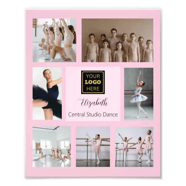 Dance Studio Ballet Collage Fototryck (Framsidan)