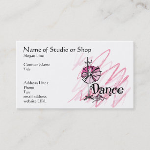 Dance Studio eller Shop-Affärskort Visitkort