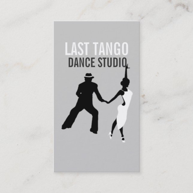 Dance Studio, Instruktor, Dancer, Affärskort Visitkort (Framsida)