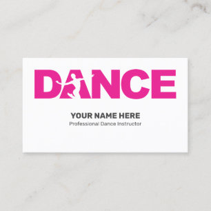 Dance Studio Professionell Visitkort
