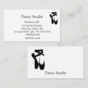 Dance Studio School Visitkort
