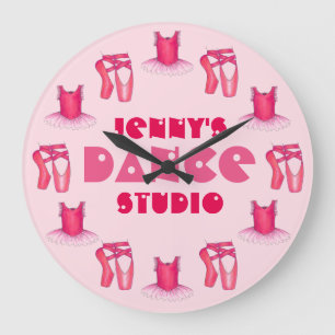 Dance Studio Teacher Ballerina Ballet Tutu Pointe Stor Klocka