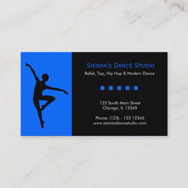Dance Studio Visitkort (Framsida)