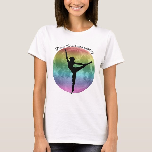 Dance T shirt ’Rainbow måne dancer’ (Framsida)