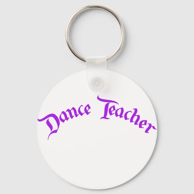 Dance Teacher (anpassa) Nyckelring (Framsida)