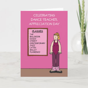 Dance Teacher Appreciation Day 1 mars Kort