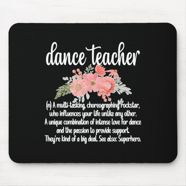 Dance Teacher Appreciation Women's Black Clic Pass Musmatta (Framsidan)