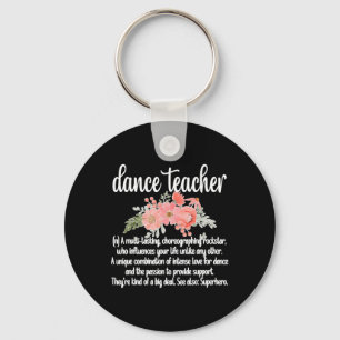 Dance Teacher Appreciation Women's Black Clic Pass Nyckelring
