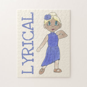 Dance Teacher Gift Lyrical Modern Lila skäl Pussel