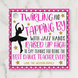 Dance Teacher Gift Märkre Gåvor Etiketter