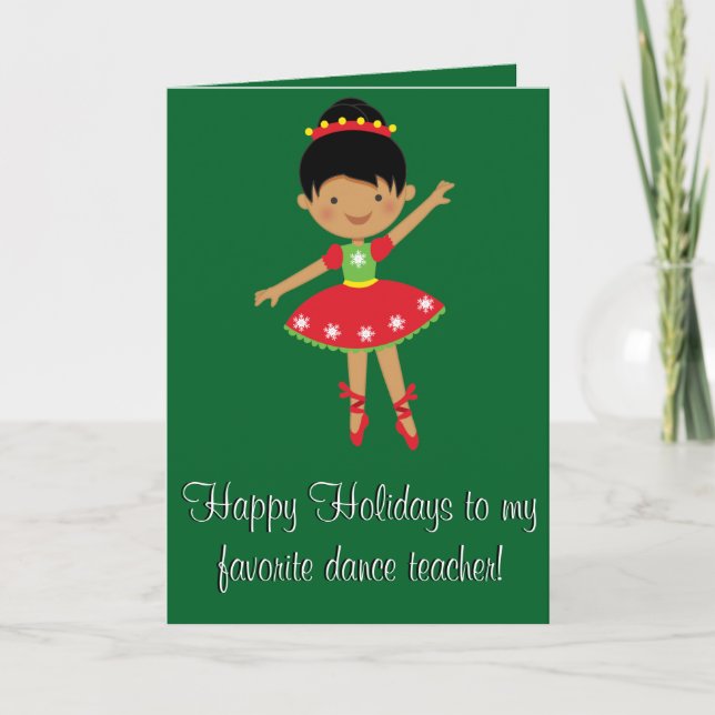Dance Teacher Glad helg Card (Framsida)