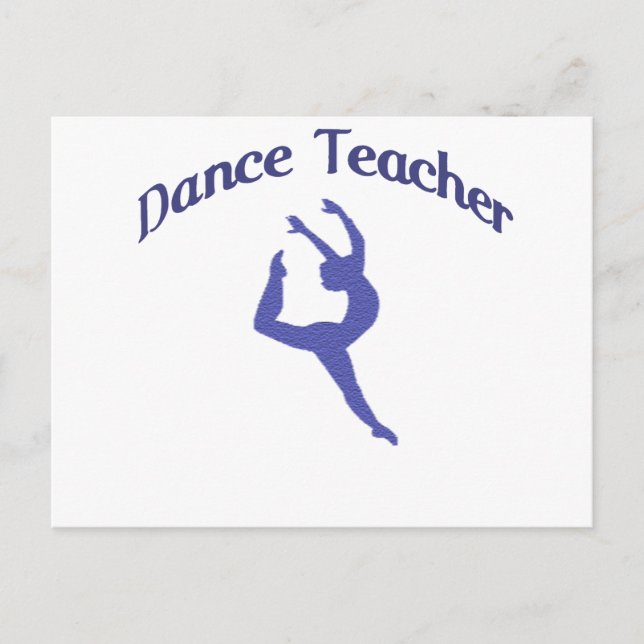 Dance Teacher Jete Vykort (Framsida)