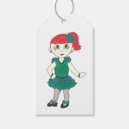 Dance Teacher Tap Dancing Girl Tapdanssklass Teal Presentetikett