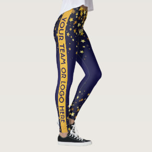 Dance Team Cheerleader Anpassningsbar Logotyp Legg Leggings