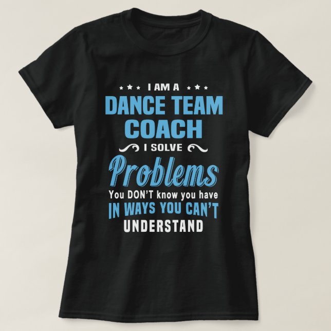 Dance Team Coach T Shirt (Design framsida)