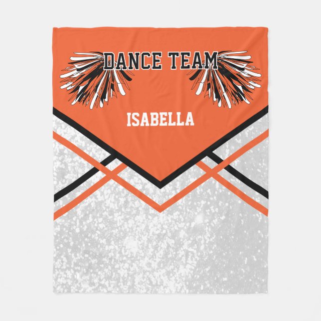 Dance Team Orange Fleece Blanket (Framsidan)