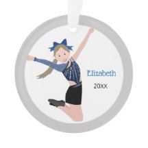 Dance Team Performer med Blonde Hair Ornament