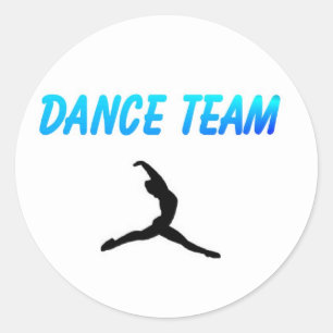 Dance Team Sticker Runt Klistermärke
