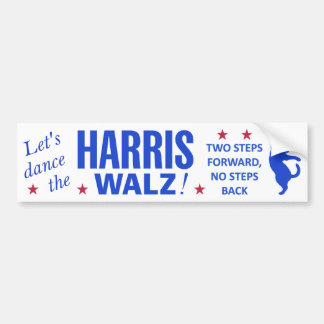 Dance the Harris Walz Bumper Sticker Bildekal