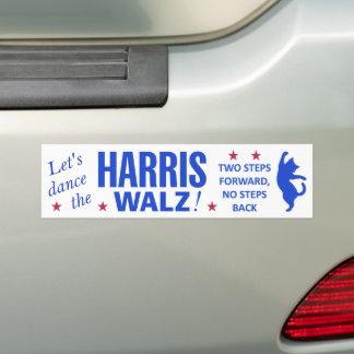 Dance the Harris Walz Bumper Sticker Bildekal
